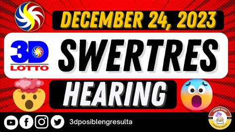 SWERTRES HEARING MAINTAIN Today Dec 1, 2021 .